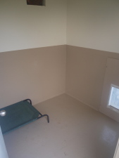 Inside of kennel